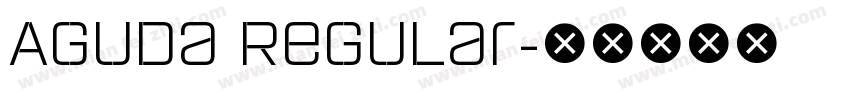 Aguda Regular字体转换